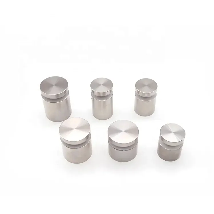 Hot Sale OEM Satin Solid Stand Off Through Grip Wall Mounting Glass Standoff Stainless Steel Advertising Standoff Screws