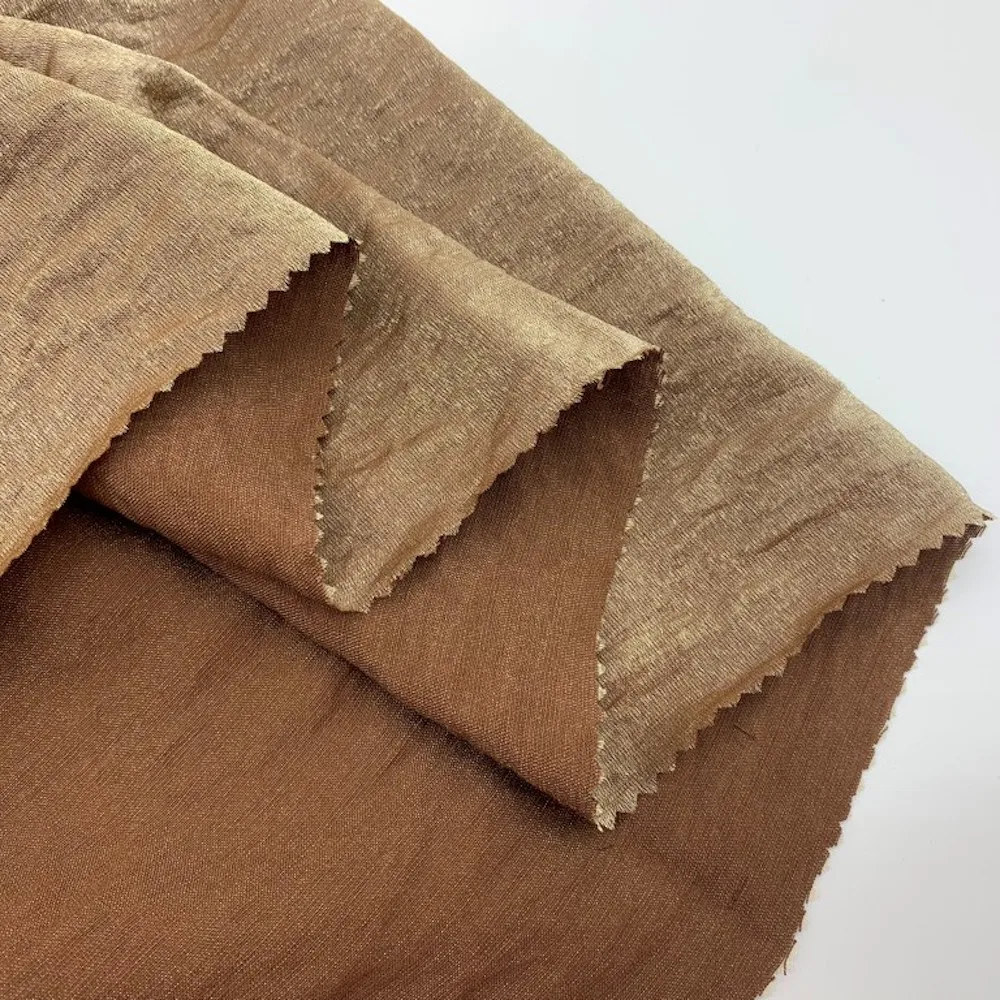 Factory Wholesale 70% Cotton 30% Nylon Wrinkle Fabric in Stock