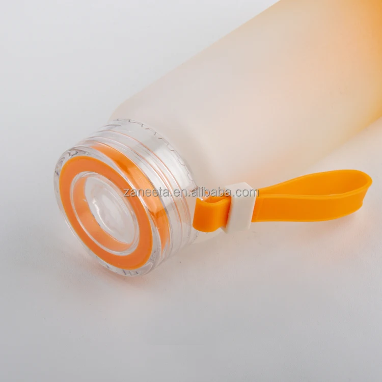 Blank Sublimation Custom Logo Frosted Gradient Color Frosted Glass Water Bottle