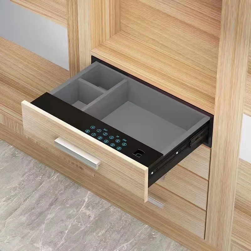 Smart digital fingerprint password unlock Safe Box Drawer Security money safe box