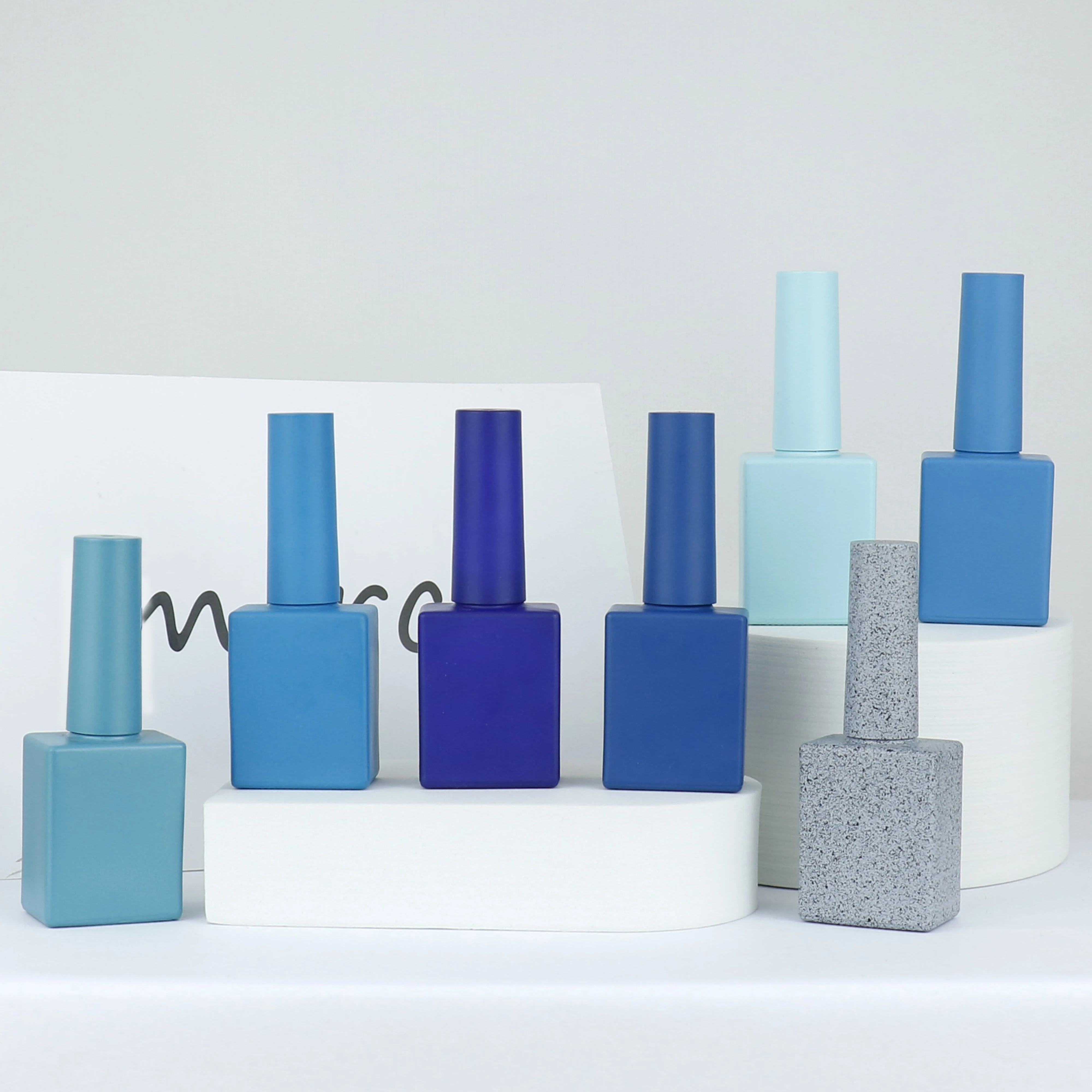 OEM Wholesale price color rectangular empty nail polish bottles