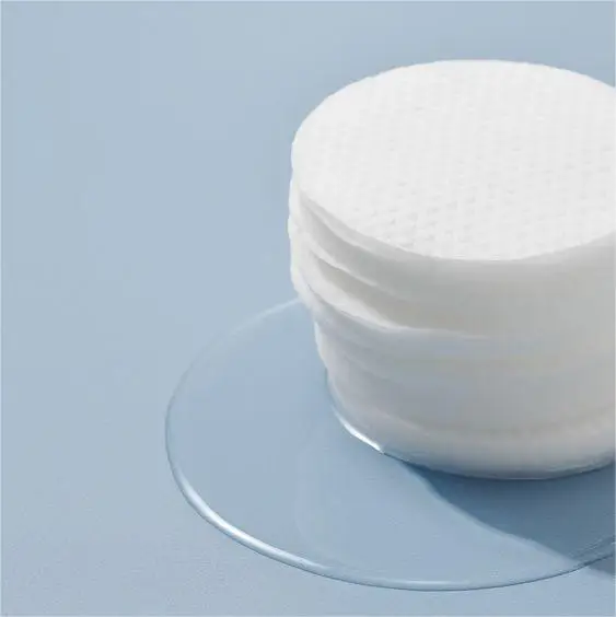 100% viscose 120gsm 80mm custom color mm nonwoven cotton pads generic cotton pad