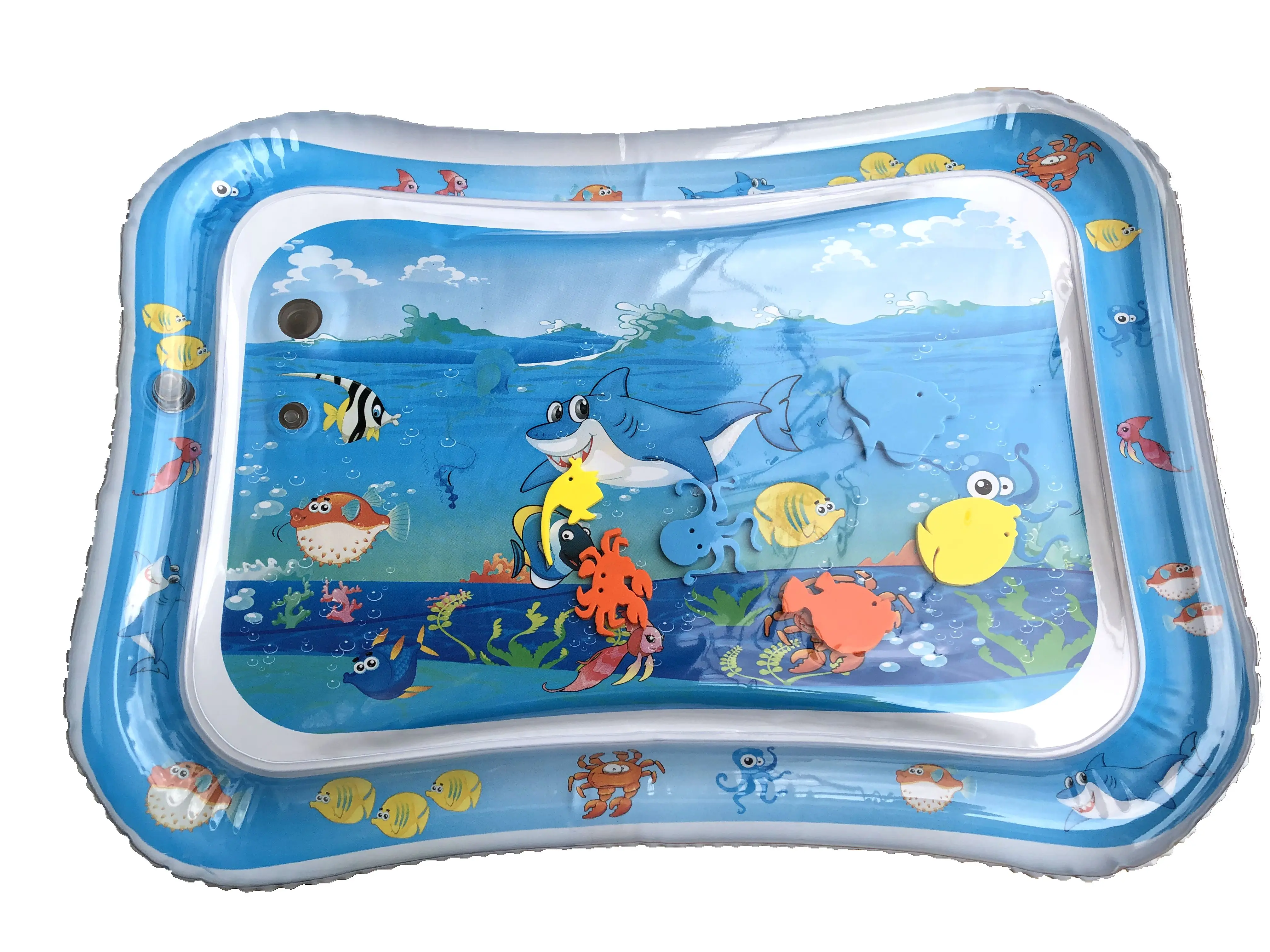 Hot Sale Baby Play Pool Outdoor Games Pvc Inflatable Tummy Time Mat Premium Baby Water Play Mat