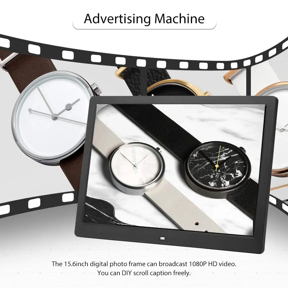 Support SD&USB Digital Photo Frame, 13-inch Digital Photo Frame with 1080P Video/Music/slideshow/Photo Deletion