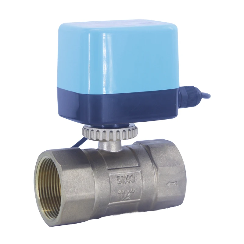 wholesale 1/2inch dn15 motorized isolating ball valve mini electric water actuated ball valve with timer