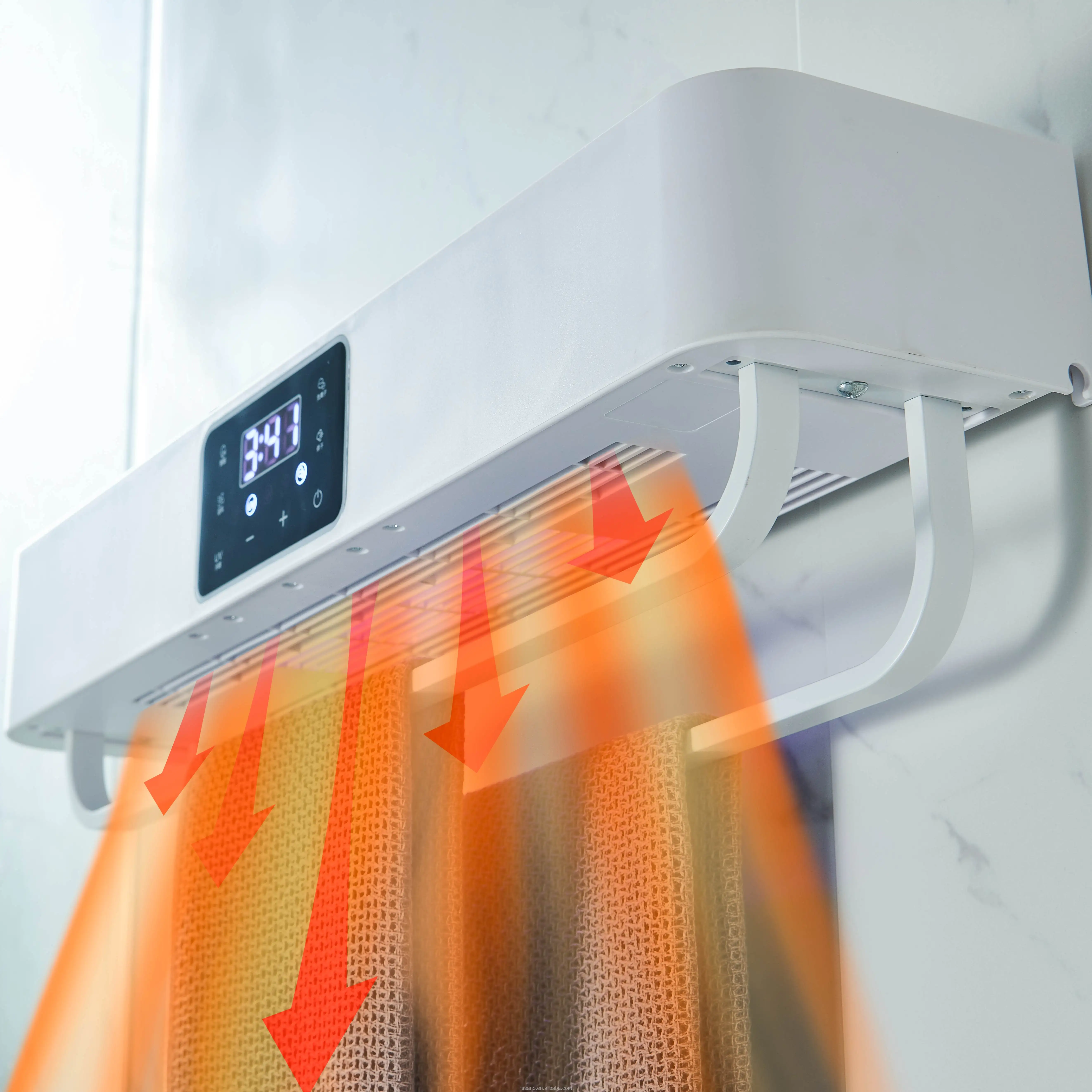 Luxury Stainless Steel Towel Warmer Electric Heated Towel Rail Wall Mounted Bathroom Towel Racks