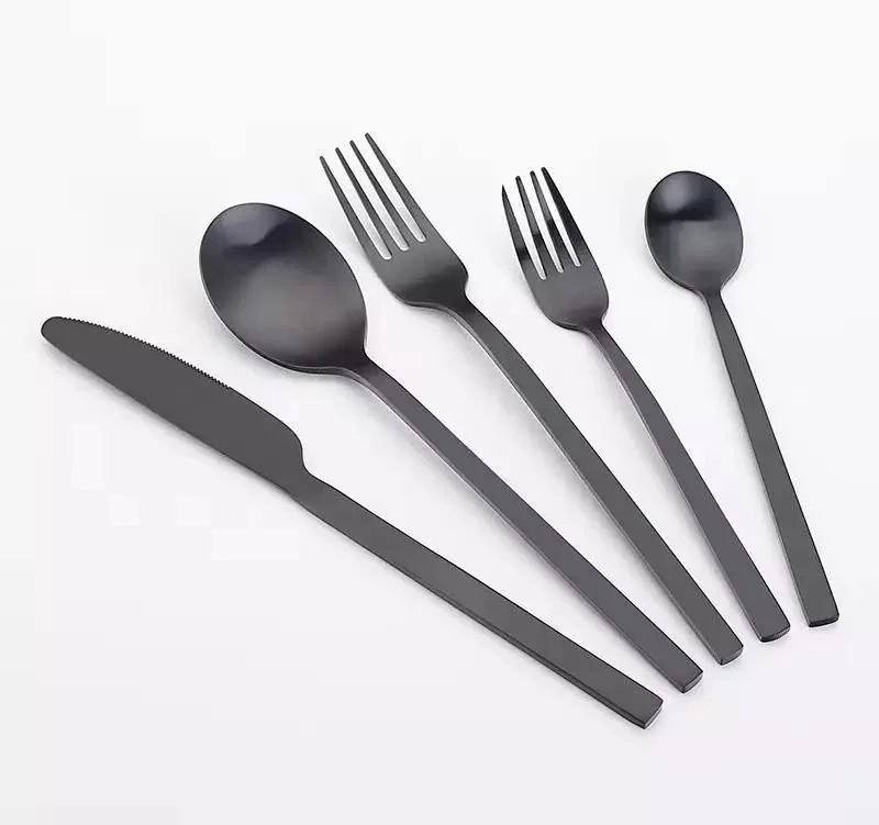 Wholesale Gold Silverware Set Serving Spoon Knife Fork and Stainless Steel Utensils