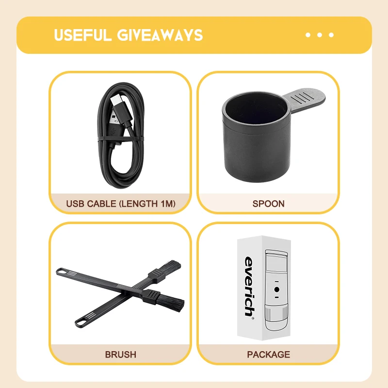 New Rechargeable USB Portable Coffee Maker Compatible with Coffee Capsules and Ground Coffee