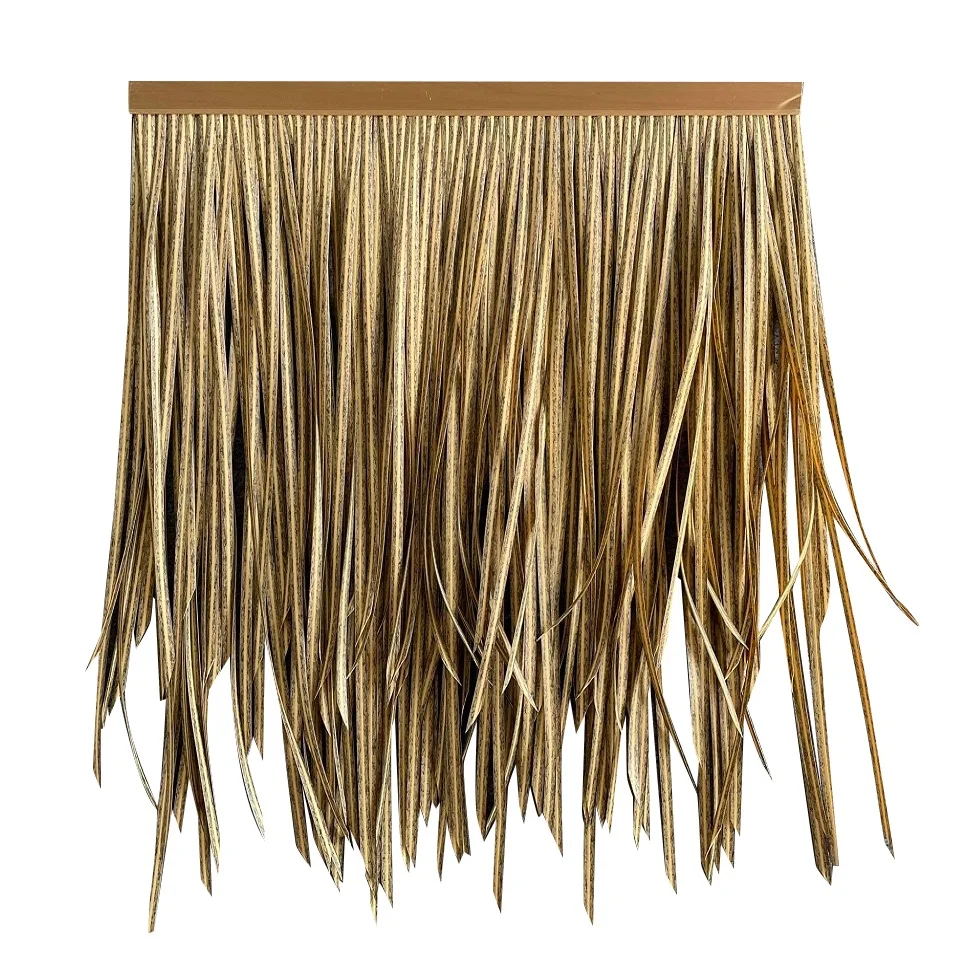 export wholesale rolled palm straw reed beach umbrella gazebos plastic artificial synthetic thatch materials roofing