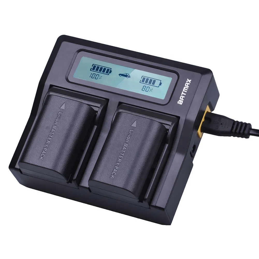 NEW LP E6 LPE6 LP-E6 E6N Battery Charger LCD FAST Charger For Canon EOS Mark II 5D Mark III 6D 7D 80D EOS 5DS R Camera battery