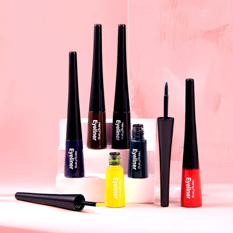 Low MOQ High Quality Longlasting Arabic Eyeliner  Private Label 6 Colors Shimmer Liquid Eyeliner