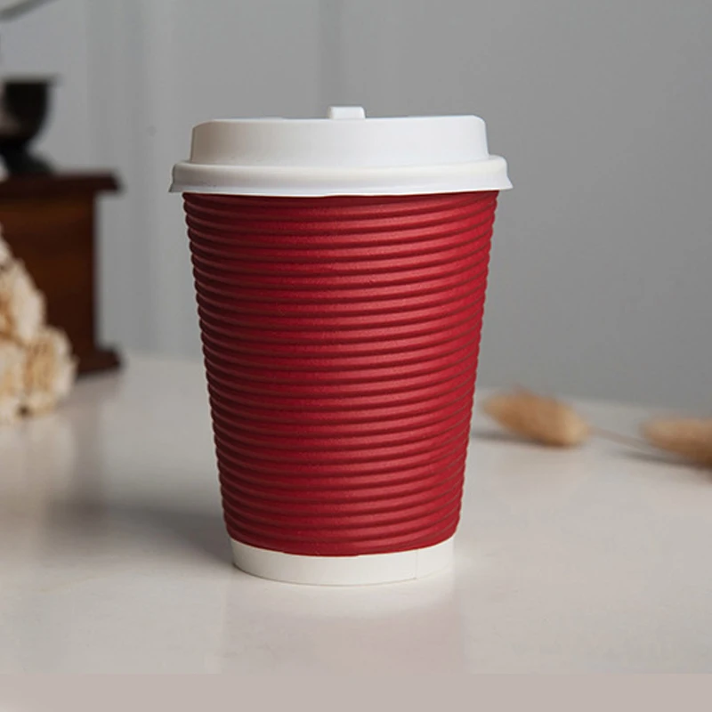 Wholesale corrugated coffee customized insulation paper cup