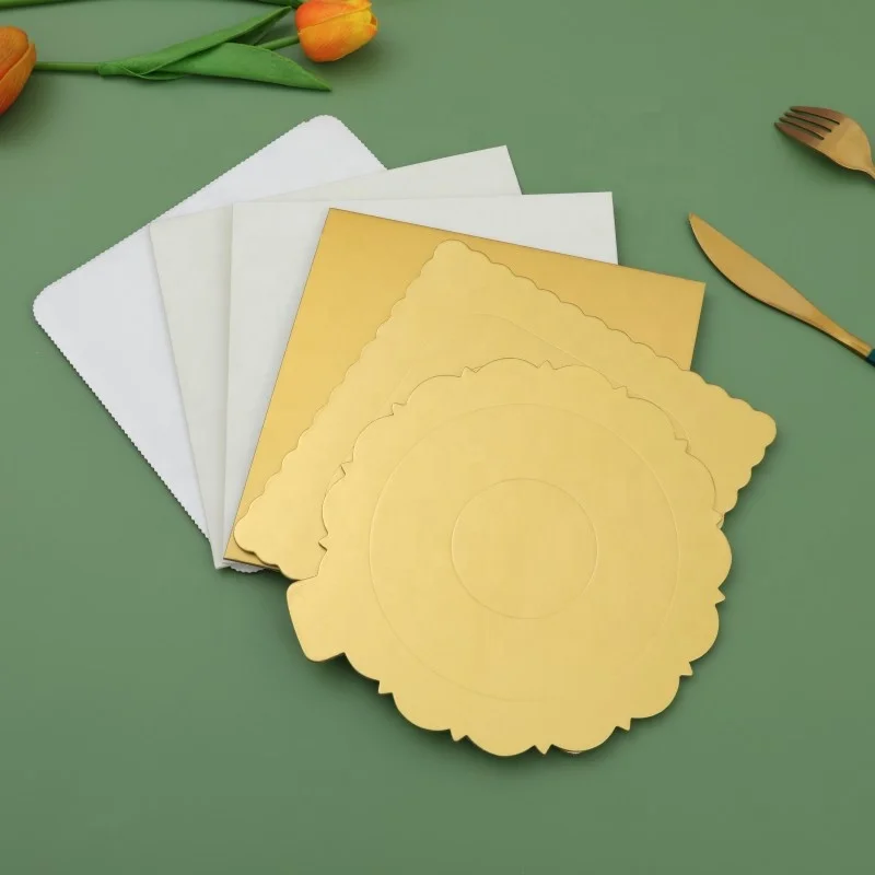 6 inch Silver Square Round Cake Board Cardboard Base