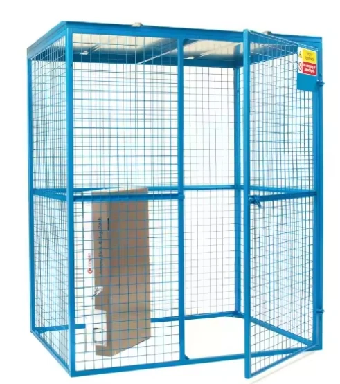 Cage for transporting stackable gas bottle oxygen cylinder storage cage for forklift metal storage cage