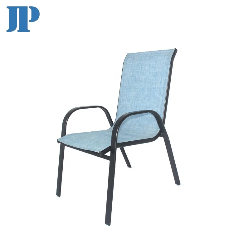 Tube Chair Table Set Low MOQ Best Price Fast Shipment Lounge Steel Teslin Fabric Outdoor Garden Leisure Outdoor Furniture Metal