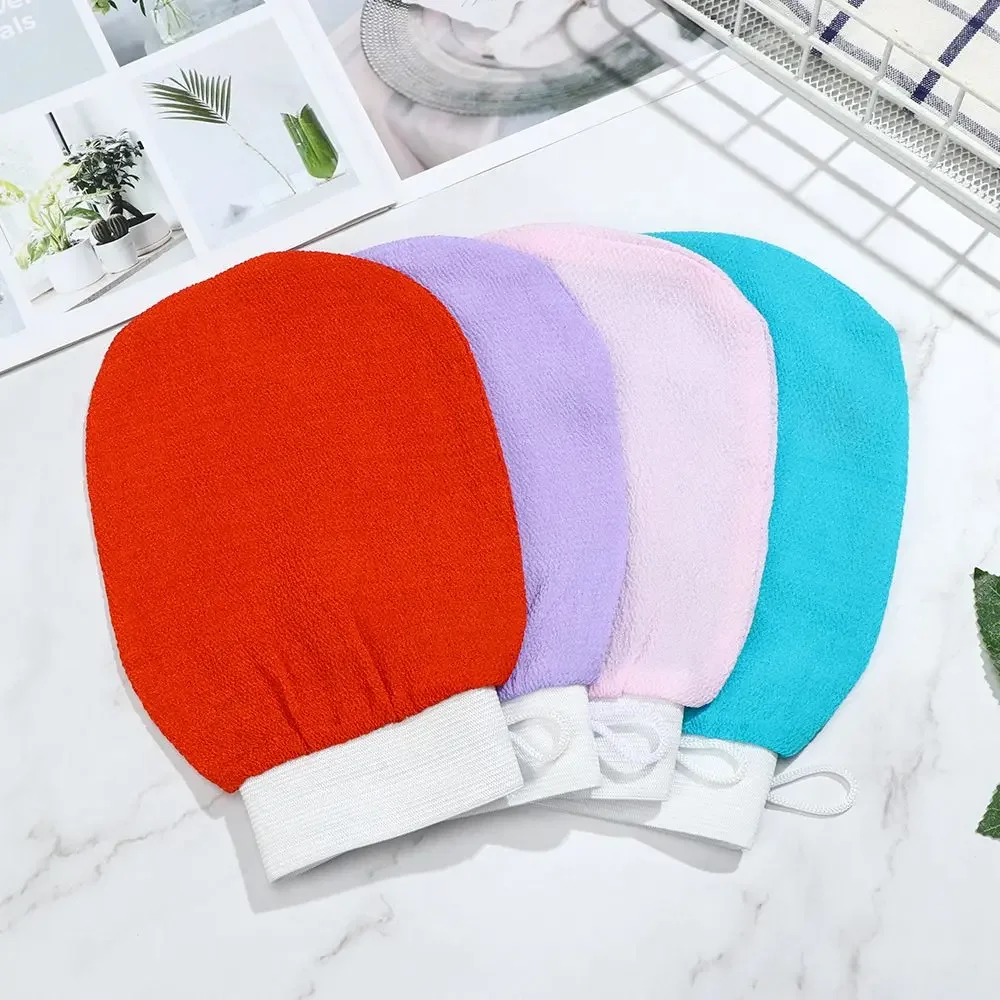 2025 jieshen high quality Durable Rayon Cleaner Shower Scrubber Bath Glove Exfoliating Towel Body Rub