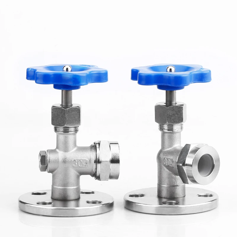 Stainless Steel 304 High Temperature Resistant Boiler Water Cork Liquid Level Gauge valve with Quartz Tube glass pipe