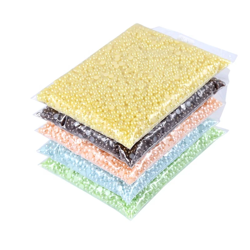 New Arrivals 2mm 3mm 4mm 5mm 8mm 10mm loose Pearl Beads Flat Back pearls Bulk Half Round Pearls for DIY shoes decoration