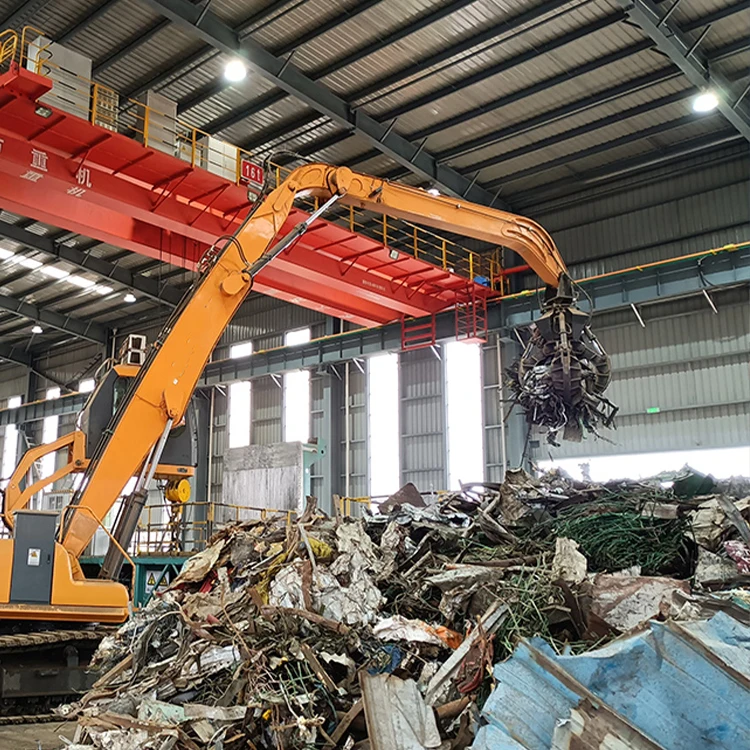 Heavy Duty Waste To Energy Station Garbage Waste 3MT Electric Hydraulic Grab Bucket