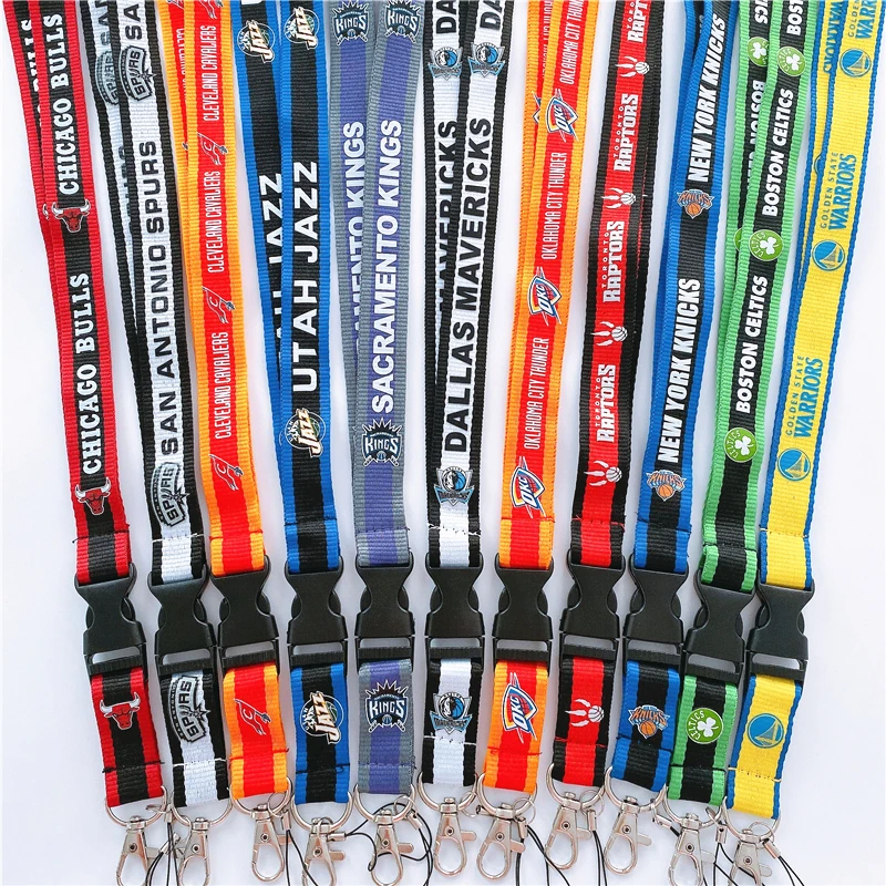 Hot Basketball team Chicago Bulls Phone Lanyards For Phone iPhone Samsung Camera GoPro USB Keys ID Card Keychain Neck Straps