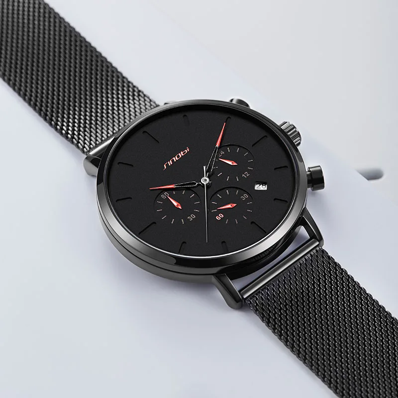 Famous Brands Luxury Wrist Watches SINOBI montre homme Chinese Wholesale 3atm Men Watches Stainless Steel Custom Quartz Watch