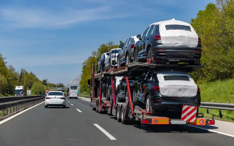 Factory 9 car truck and trailer vehicle transport semi trailers for sale