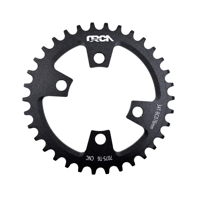 Hot Selling bike chainrings BICYCLE CHAINWHEEL BCD76 chainrings 32t-38t  AL6061 or AL7075