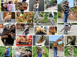 MY Dino DCA395 Animatronic Dragon Shoulder Puppet Hand Puppet