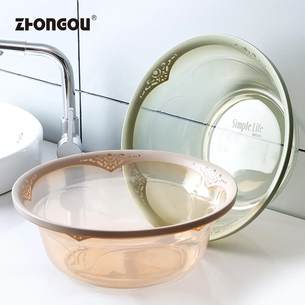 
A16-A39 Kitchen Bathroom Round Basin Toilet Plastic Hand Foot Washing Basin 