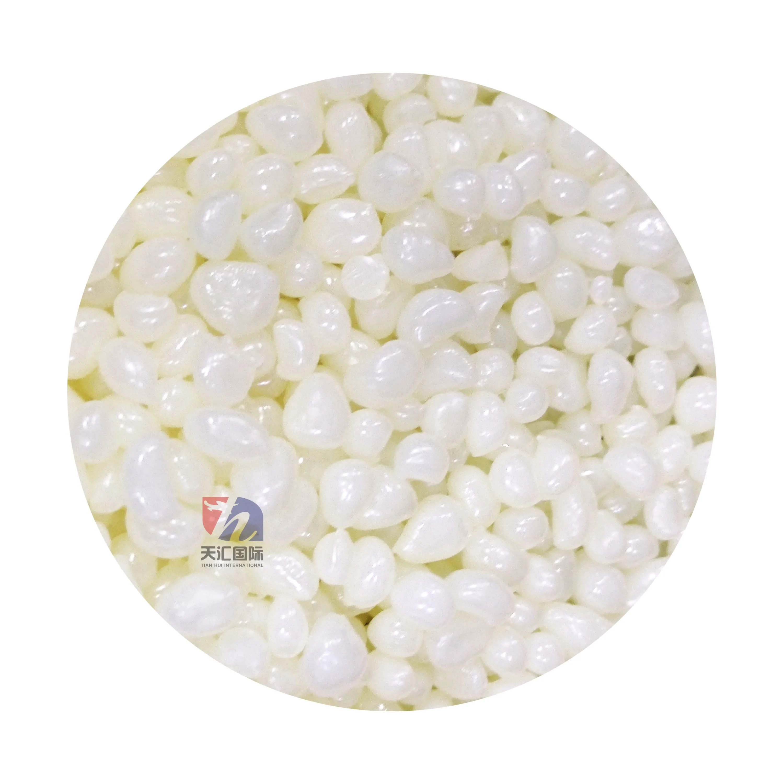 Hot melt adhesive granules for carton box sealing light yellow granules EVA hot melt glue for waterborne glossy oil box