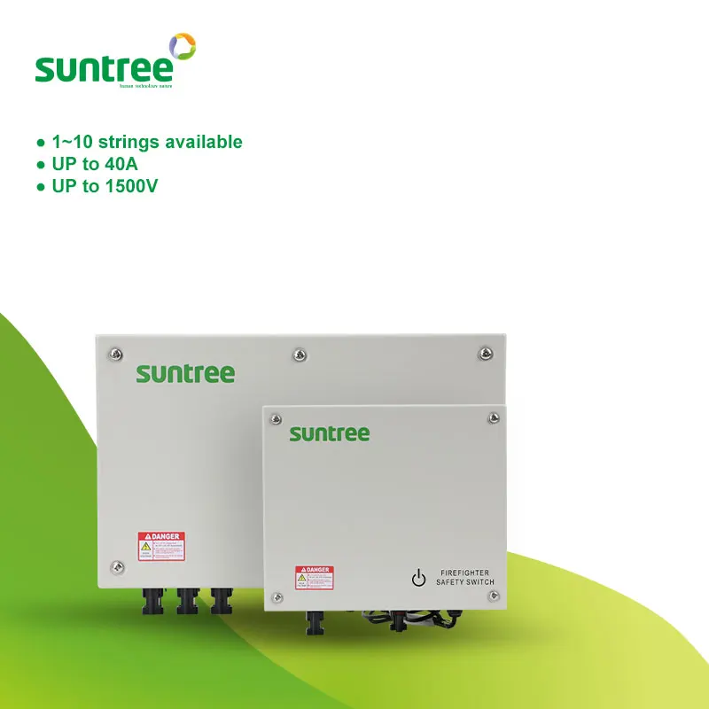 Солнечный инвертор Suntree 1500V 26A 1000V 40A 600V 1 строка быстрого отключения выключателя устройство для защиты солнечной