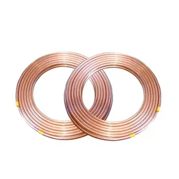 ASTM B280 Seamless Pure Copper Pipe Coil In Roll Brass Tube C12200/C11000  Copper Coils Copper Pipe