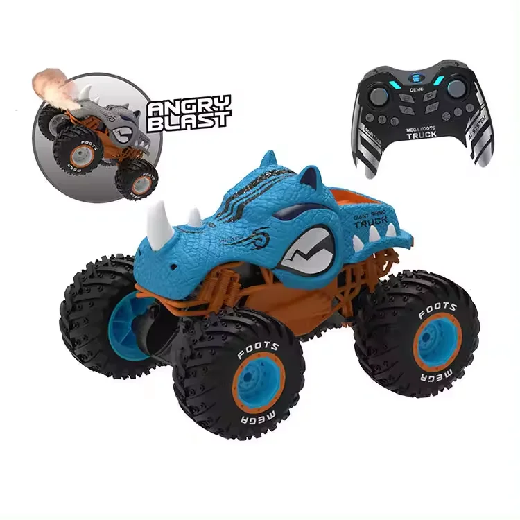New Arrival 4Wd Monster Animal Truck R/C Rock Crawler with Build In Gyro Standing Up 360 Spinning Toys 2.4G Stunt Car