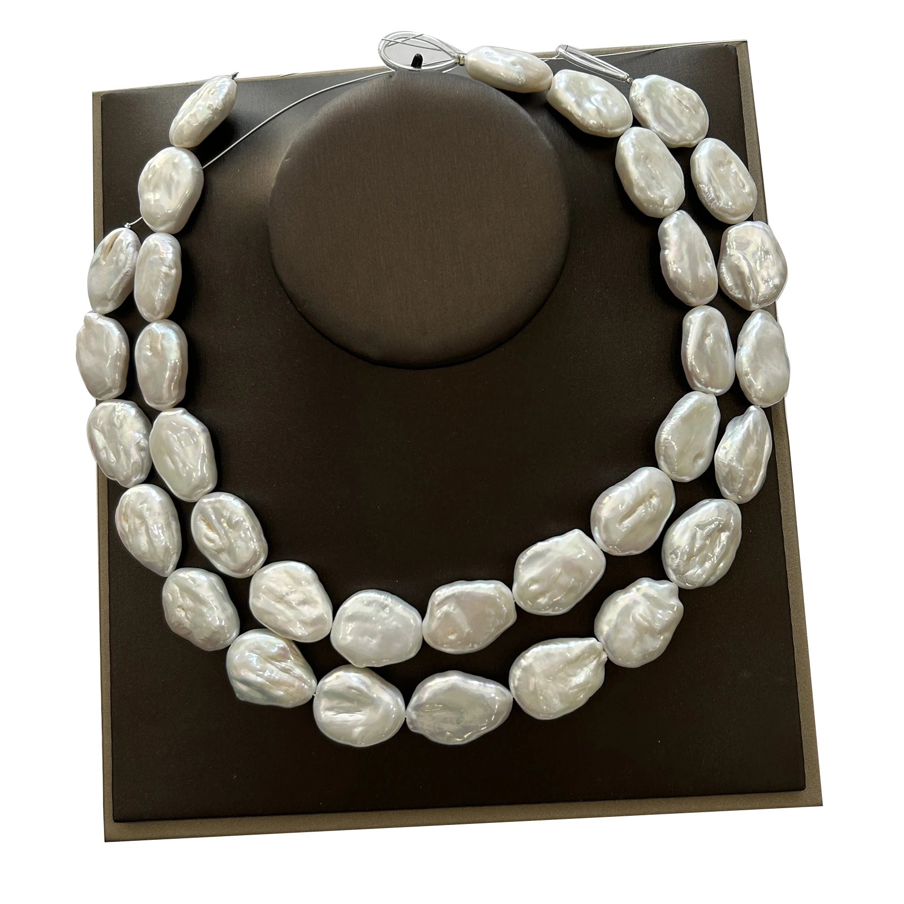 16 inch  16-20 mm AAA  keshi baroque freshwater pearl in strand,wholesale DIY BEADS few small flaws no repaired