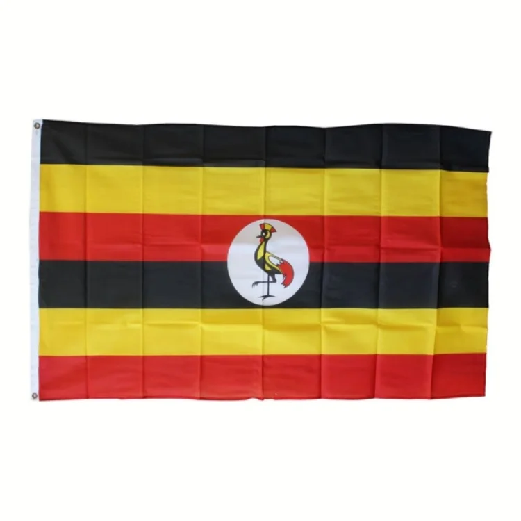 Uganda Flag Wholesale Custom All Countries Flag 3x5 FT Outdoor Hanging Polyester National Flag