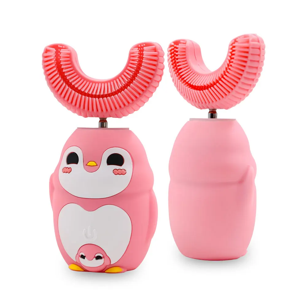 Electric Toothbrush U Shaped Type Toothbrush 360 Degrees Ultrasonic Children Whitening Silicone Automatic Electric Toothbrush