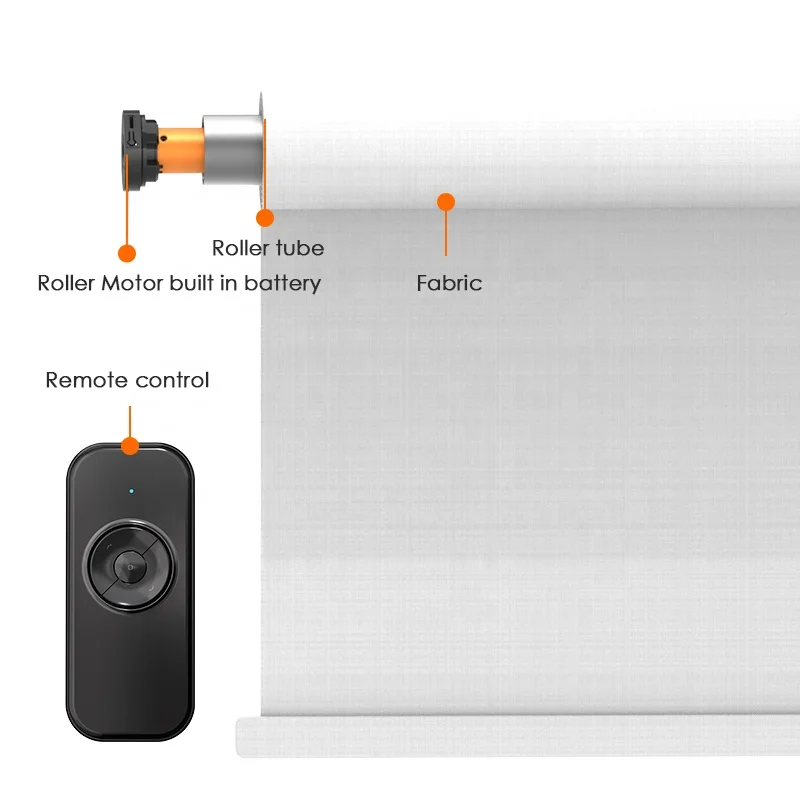 Smart control Tuya Electric Curtain Driver Remote Control Motorized Roller Blinds