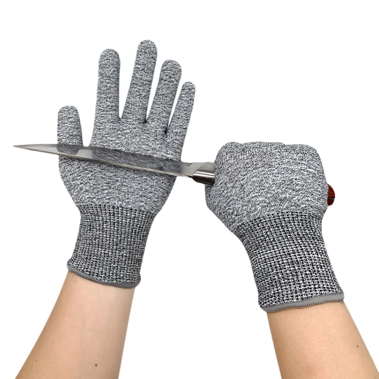 High Quality HPPE   Coated Anti Cut Protection Hand Gloves For General Work