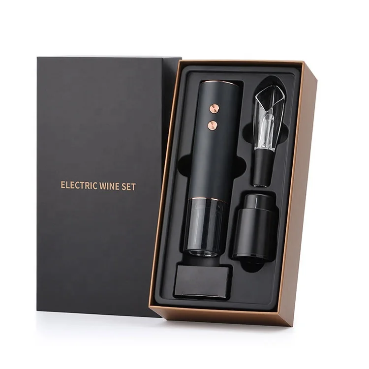 New Unique Portable Rechargeable Automatic Electric Wine Bottle Opener Set