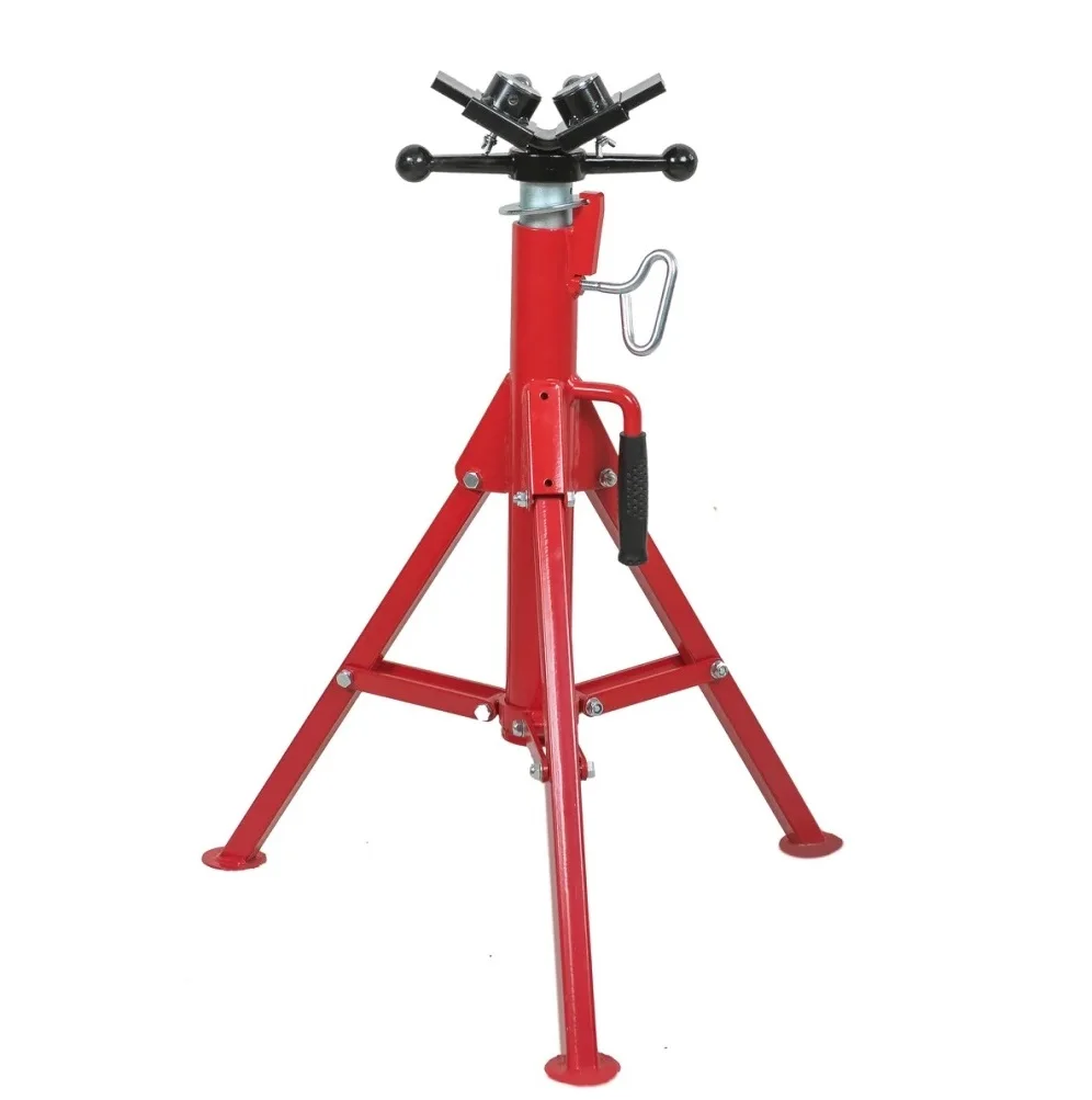 Folding steel tripod pipe stand 360 degree movable load capacity 1500LBS for sale 1107BA