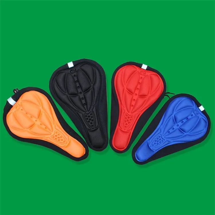 Mountain Bike Cycling Thickened Extra Comfort Ultra Soft Silicone 3D Gel Pad Cushion Cover Outdoor Bicycle Saddle Seat