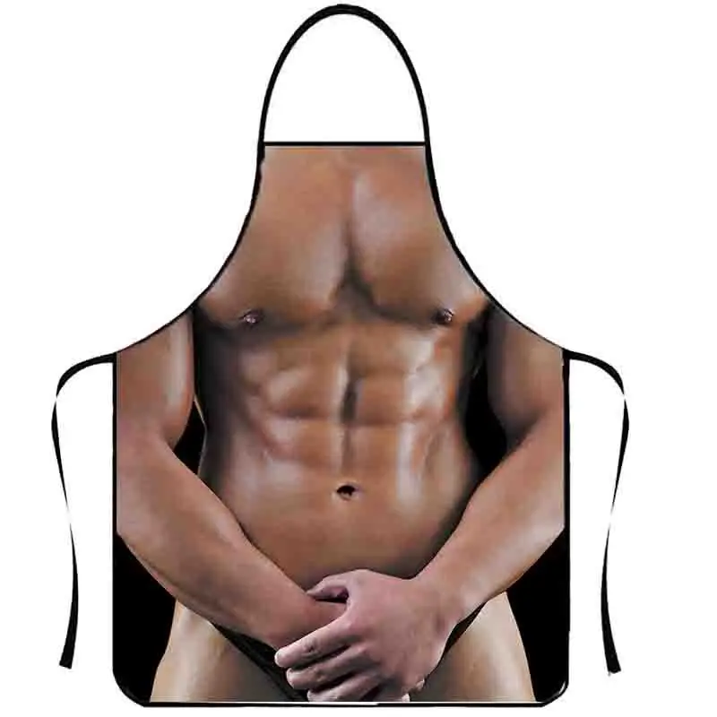 funny apron with penis of polyester printing sexy apron