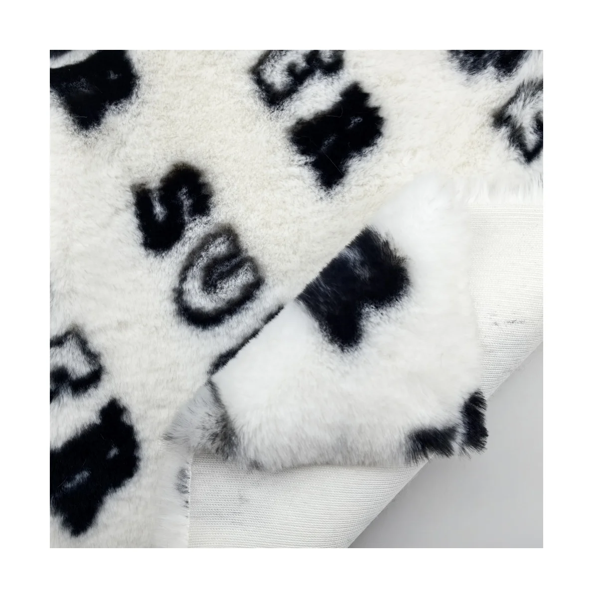 100% из полиэстера теплый толстый мех искусственного меха норки кролика для одежды/домашнего текстиля/игрушек