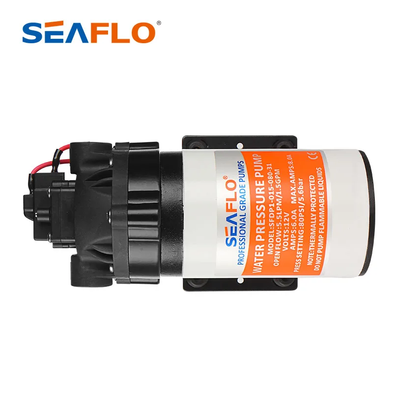 SEAFLO 24V DC 1.8GPM 6 8 LPM 80PSI водяной насос для очистительной машины