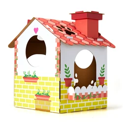 Tonton 2023 New Cat House with Printing Pet Cages & Houses Cat House Pet Carriers Indoor pet products cat supplies