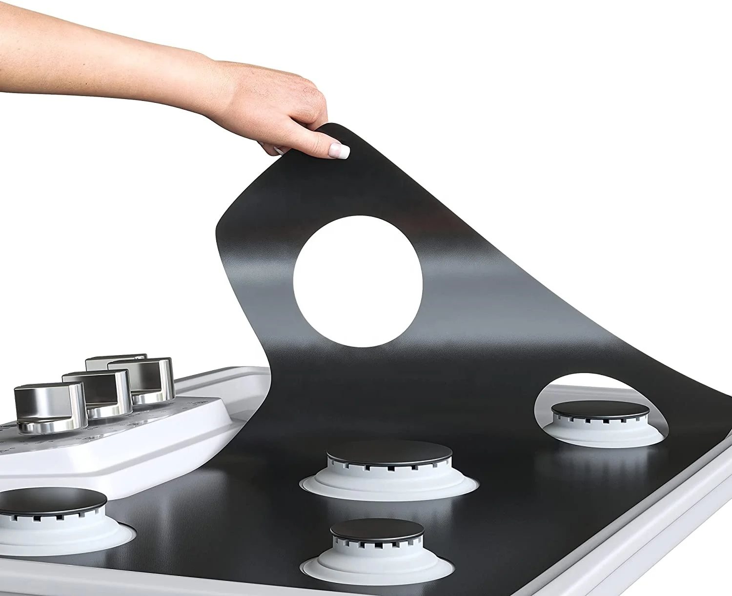 Плита крышка газовая плита горелки верхней части горелки Чехлы протекторы для Samsung печь из нержавеющей стали газовая плита коврик протектор многоразовые, печь вкладыши коврик