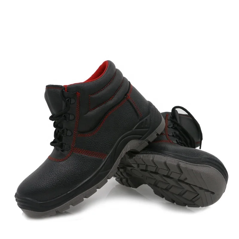 Customized Genuine leather Steel Toe Cap Puncture Proof Work Construction Safety Shoes for Men