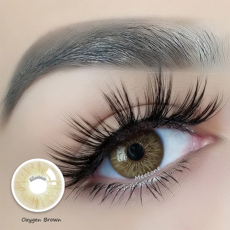 Super Natural Meetone oxygen blue brown gray green contacts yearly best quality korean color contact lenses