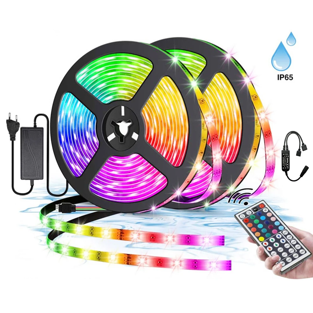 Гибкая светодиодная лента IP65 RGB теплый белый чистый CCT RF