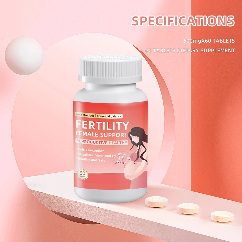 Top quality factory custom rebranding female fertility improve tablets womb candy girls booster fertility tablet
